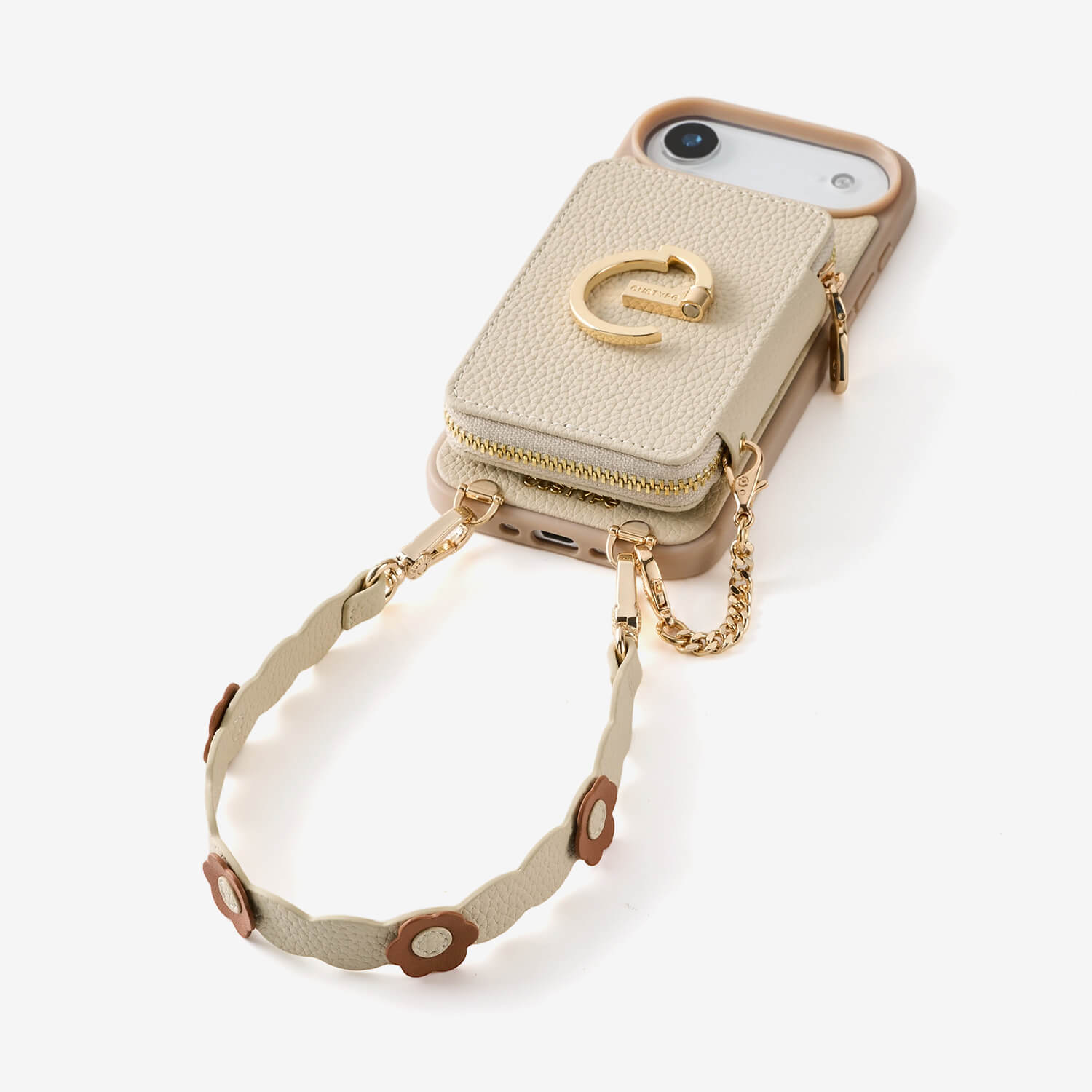 Bloom Pal- Wallet Phone Case with Raised Floral Wristlet