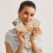 Bloom Pal- Wallet Phone Case with Raised Floral Wristlet