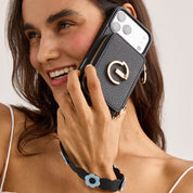 Bloom Pal- Wallet Phone Case with Raised Floral Wristlet