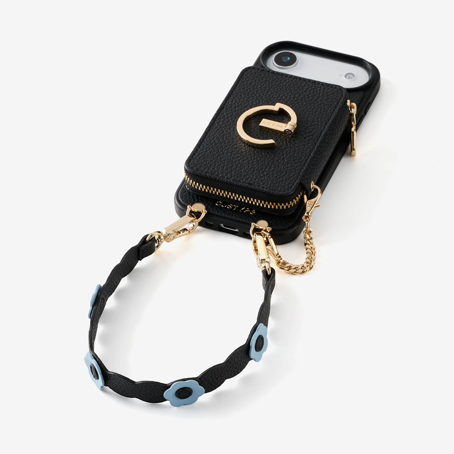 Bloom Pal- Wallet Phone Case with Raised Floral Wristlet