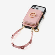 Bloom Pal- Wallet Phone Case with Raised Floral Wristlet
