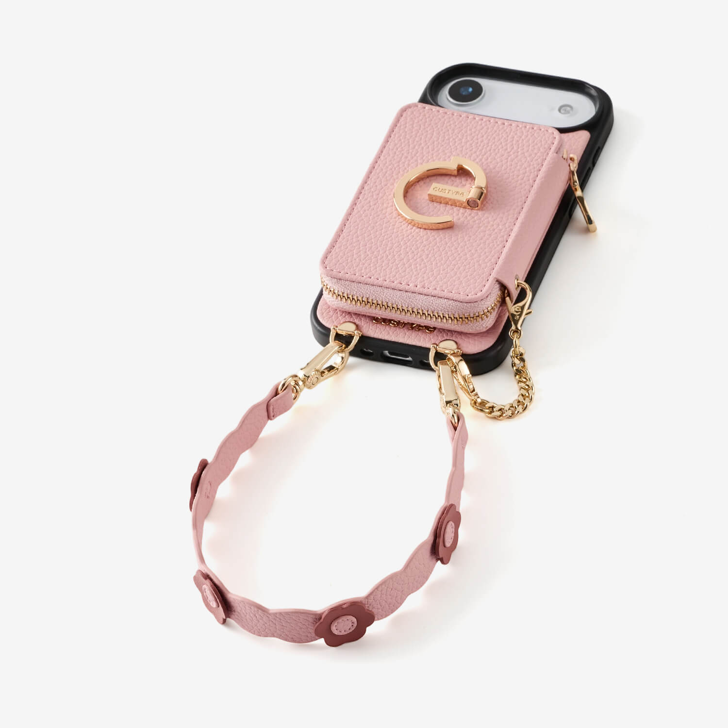 Bloom Pal- Wallet Phone Case with Raised Floral Wristlet