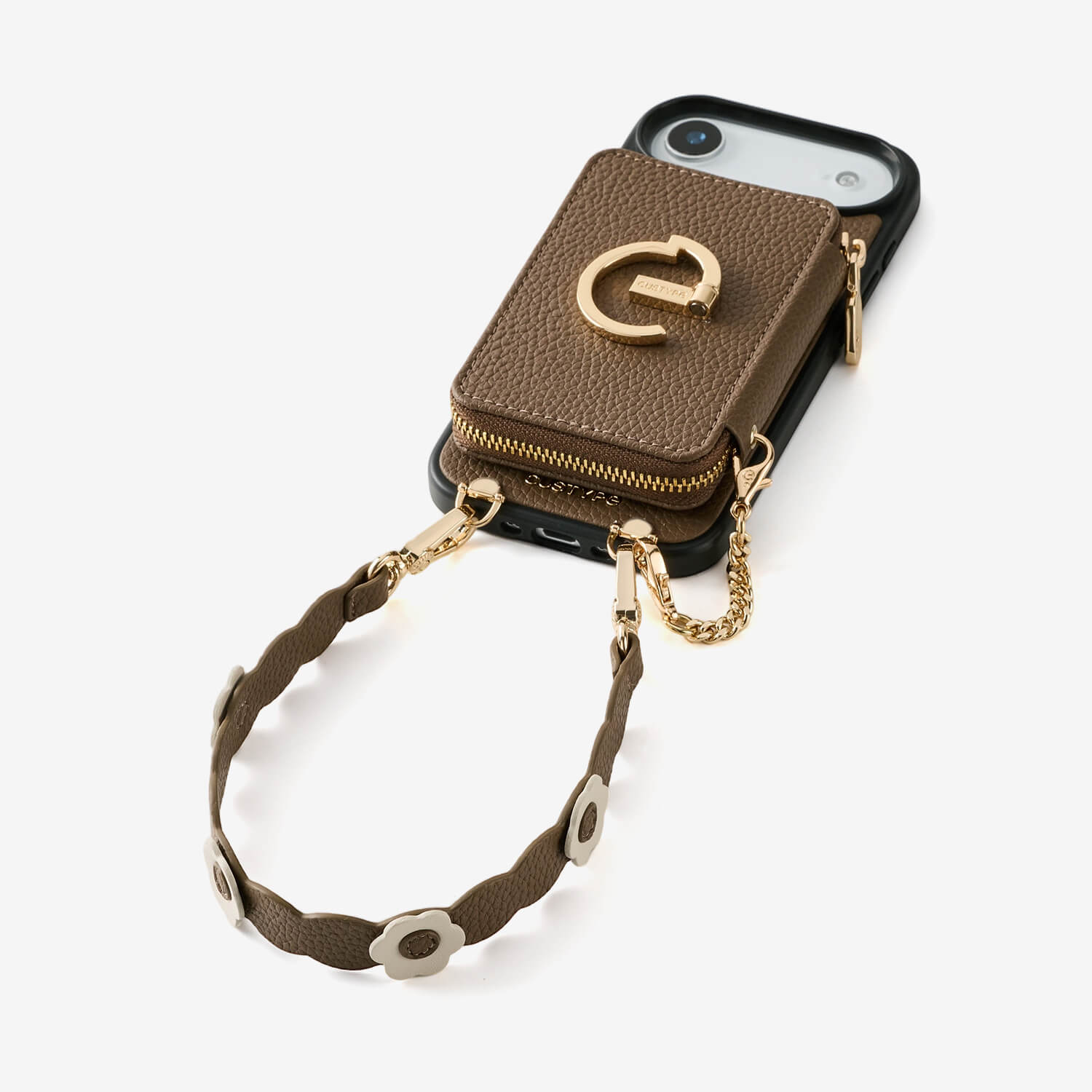 Bloom Pal- Wallet Phone Case with Raised Floral Wristlet