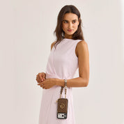 Bloom Pal- Wallet Phone Case with Raised Floral Wristlet