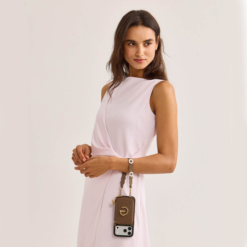 Bloom Pal- Wallet Phone Case with Raised Floral Wristlet