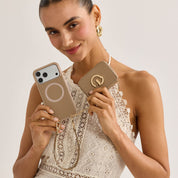 Bloom Pal- Wallet Phone Case with Raised Floral Wristlet