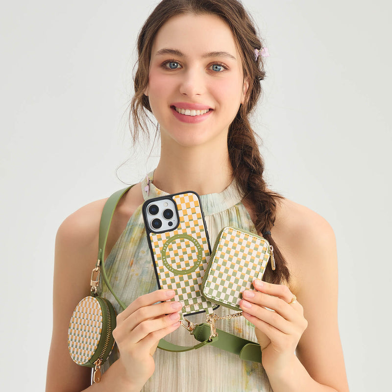 crossbody phone case with card holder
