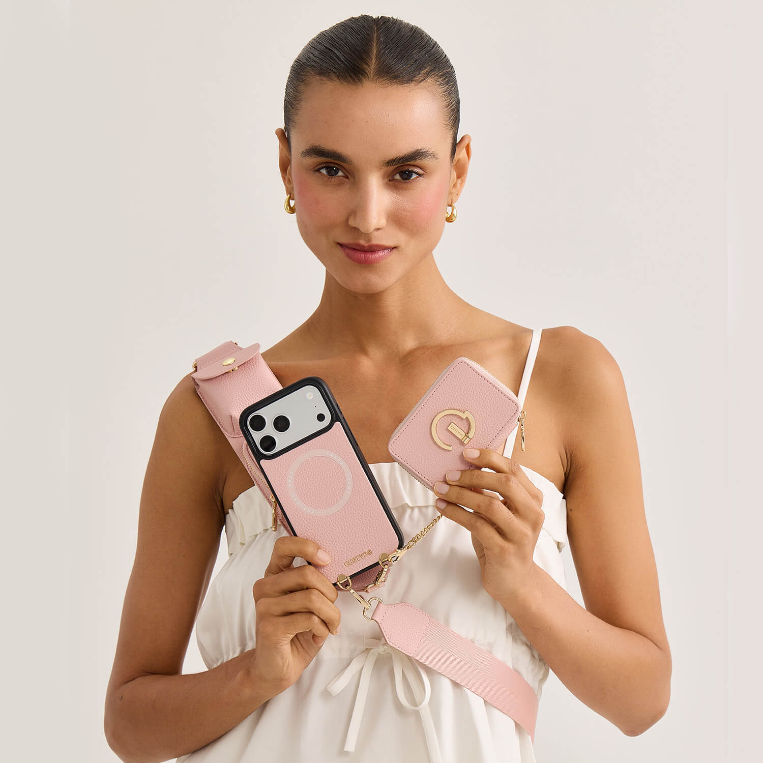 Utility Series- Wallet Phone Case with Utility Crossbody Strap