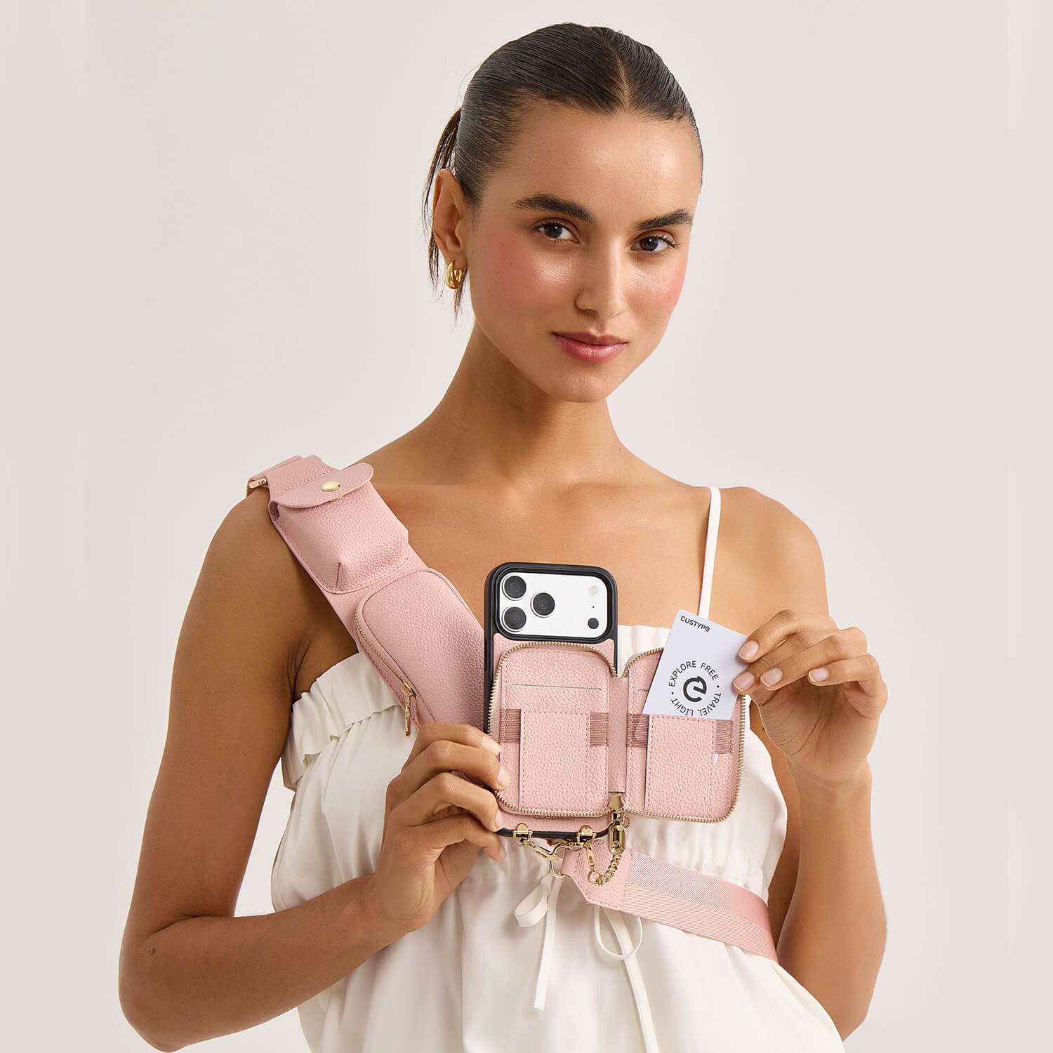 Utility Series- Wallet Phone Case with Utility Crossbody Strap