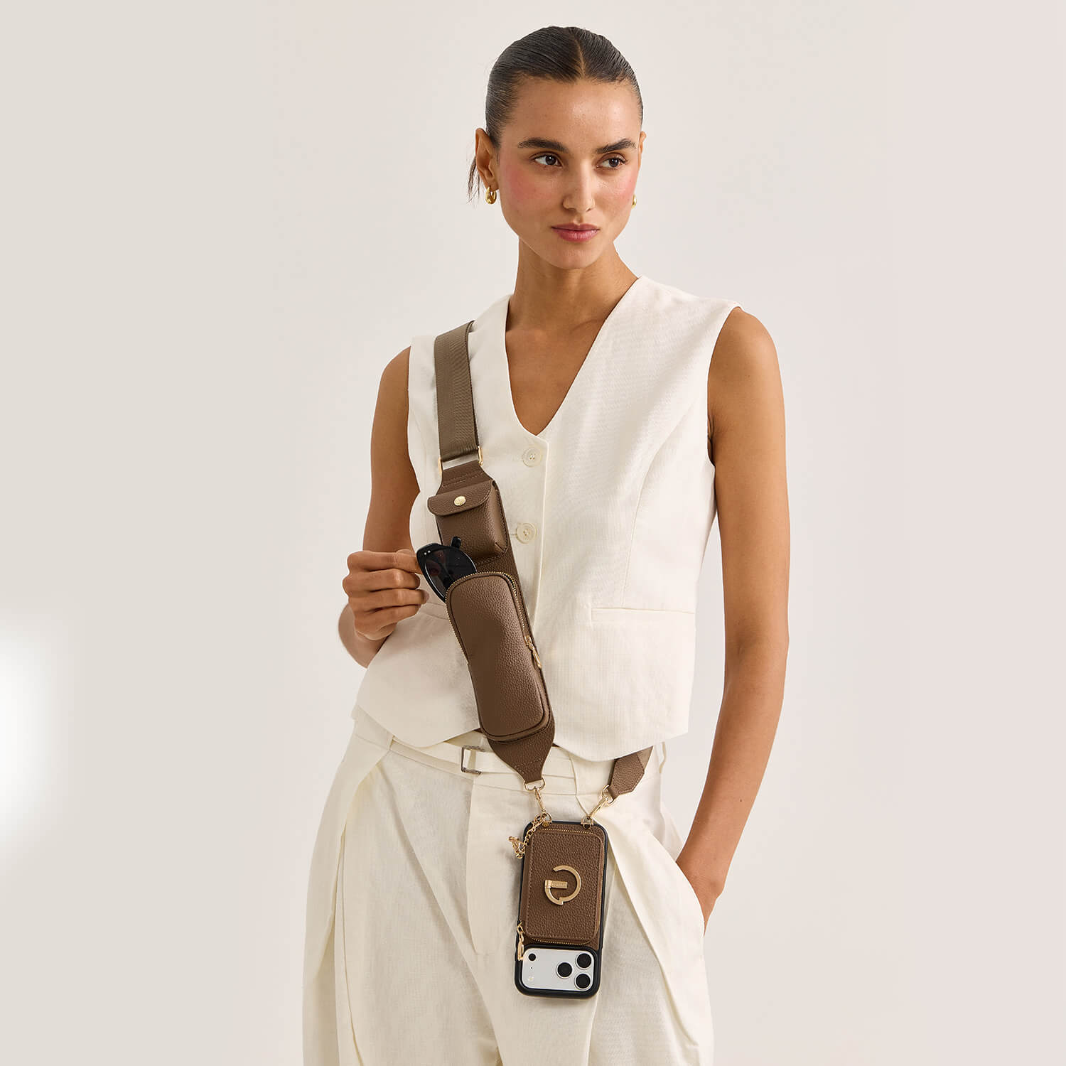 Utility Series- Wallet Phone Case with Utility Crossbody Strap