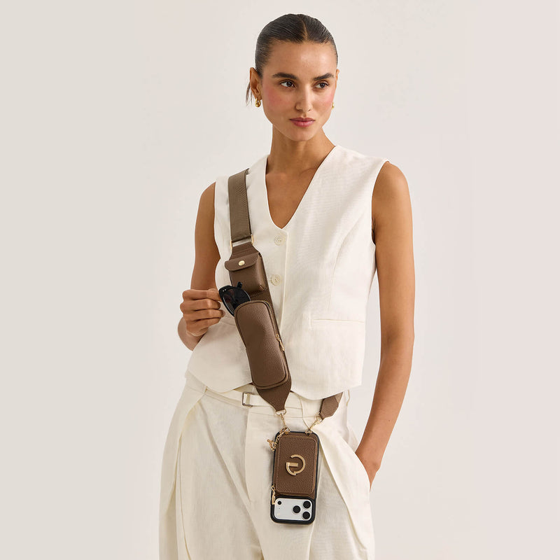 Utility Series- Wallet Phone Case with Utility Crossbody Strap-Mobile Phone Cases-Custype