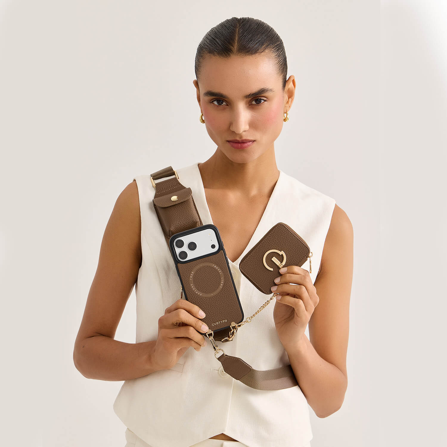 Utility Series- Wallet Phone Case with Utility Crossbody Strap