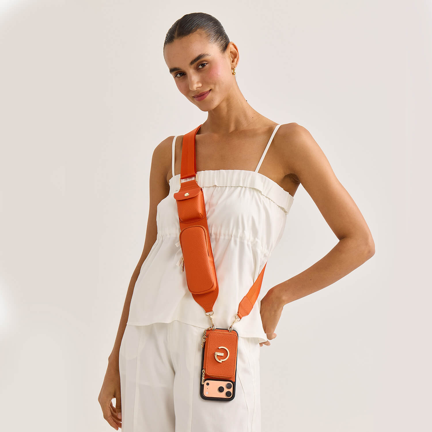 Utility Series- Wallet Phone Case with Utility Crossbody Strap