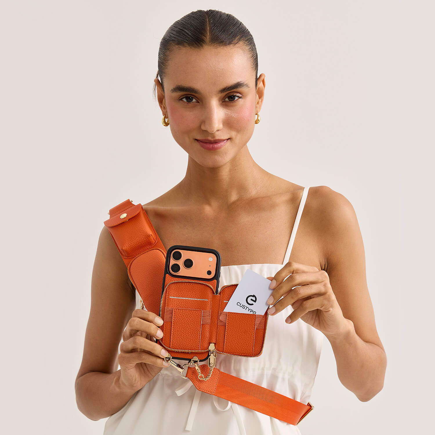 Utility Series- Wallet Phone Case with Utility Crossbody Strap