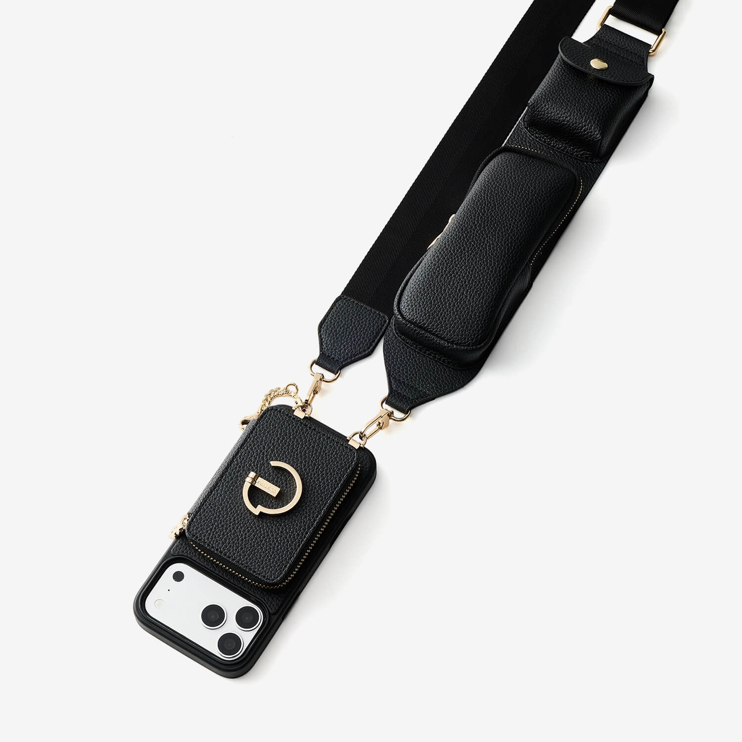 Utility Series- Wallet Phone Case with Utility Crossbody Strap