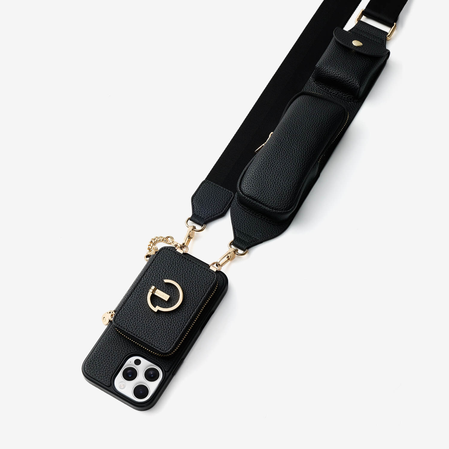 Utility Series- Wallet Phone Case with Utility Crossbody Strap