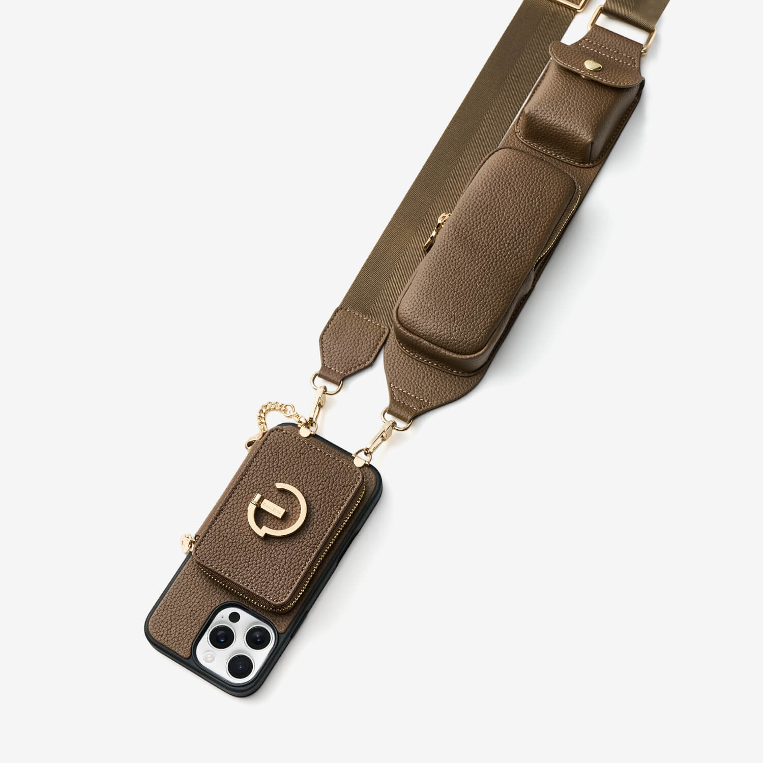 Utility Series- Wallet Phone Case with Utility Crossbody Strap