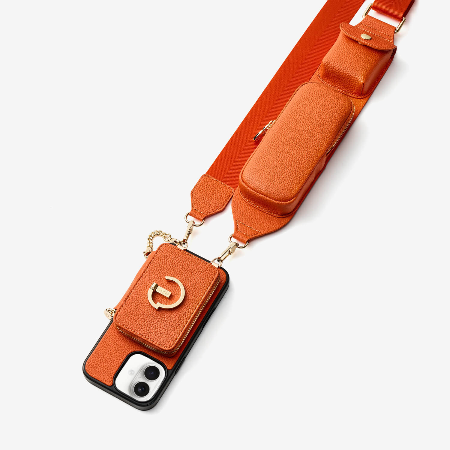 Utility Series- Wallet Phone Case with Utility Crossbody Strap