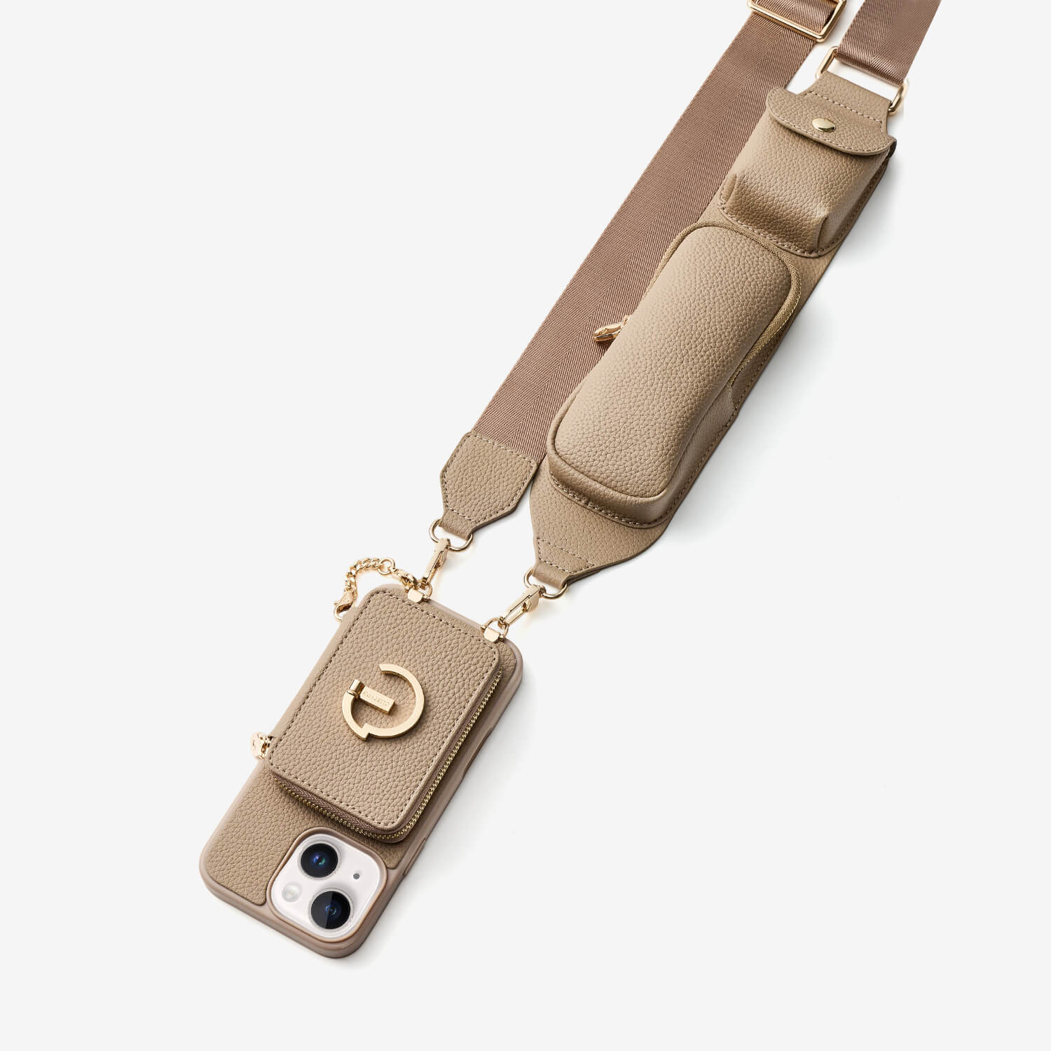 Utility Series- Wallet Phone Case with Utility Crossbody Strap