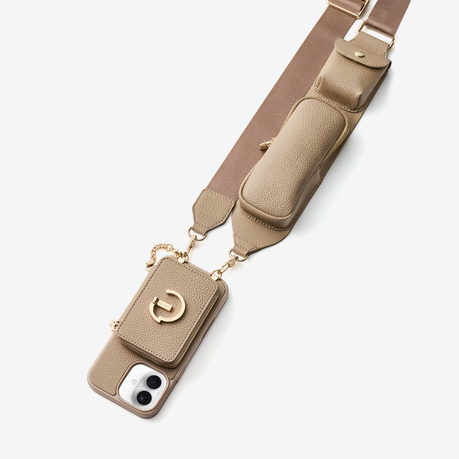 Utility Series- Wallet Phone Case with Utility Crossbody Strap