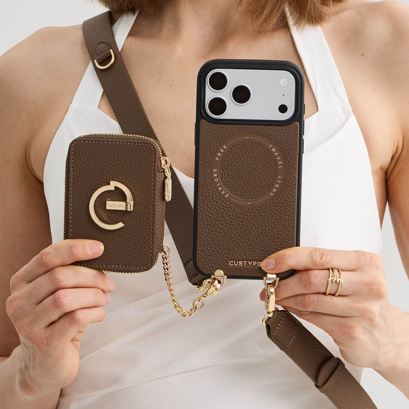 Roam Kit- Detachable Wallet Phone Case with Wide Strap