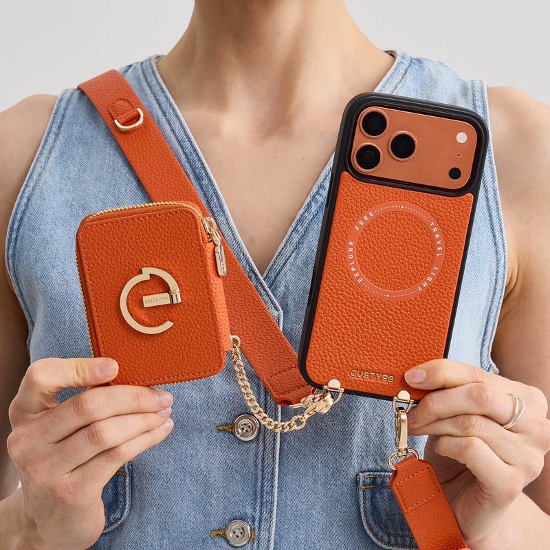 Roam Kit- Wallet Phone Case with Wide Crossbody Strap-Mobile Phone Cases-Custype