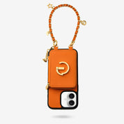 Allure Chain Series-  Protective Wireless Charging Wallet Phone Case with Wristlet