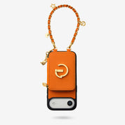 Allure Chain Series-  Protective Wireless Charging Wallet Phone Case with Wristlet