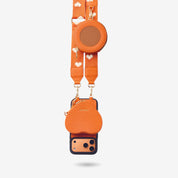 Heart Design Kit- Phone Case with Magnetic Heart Pouch & Webbing Strap-Mobile Phone Cases-DETACHABLE WALLET & PHONE POUCH