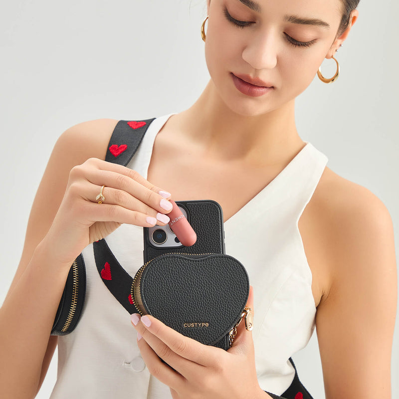 apple leather case phone case with shoulder strap iPhone 16 Pro Max
