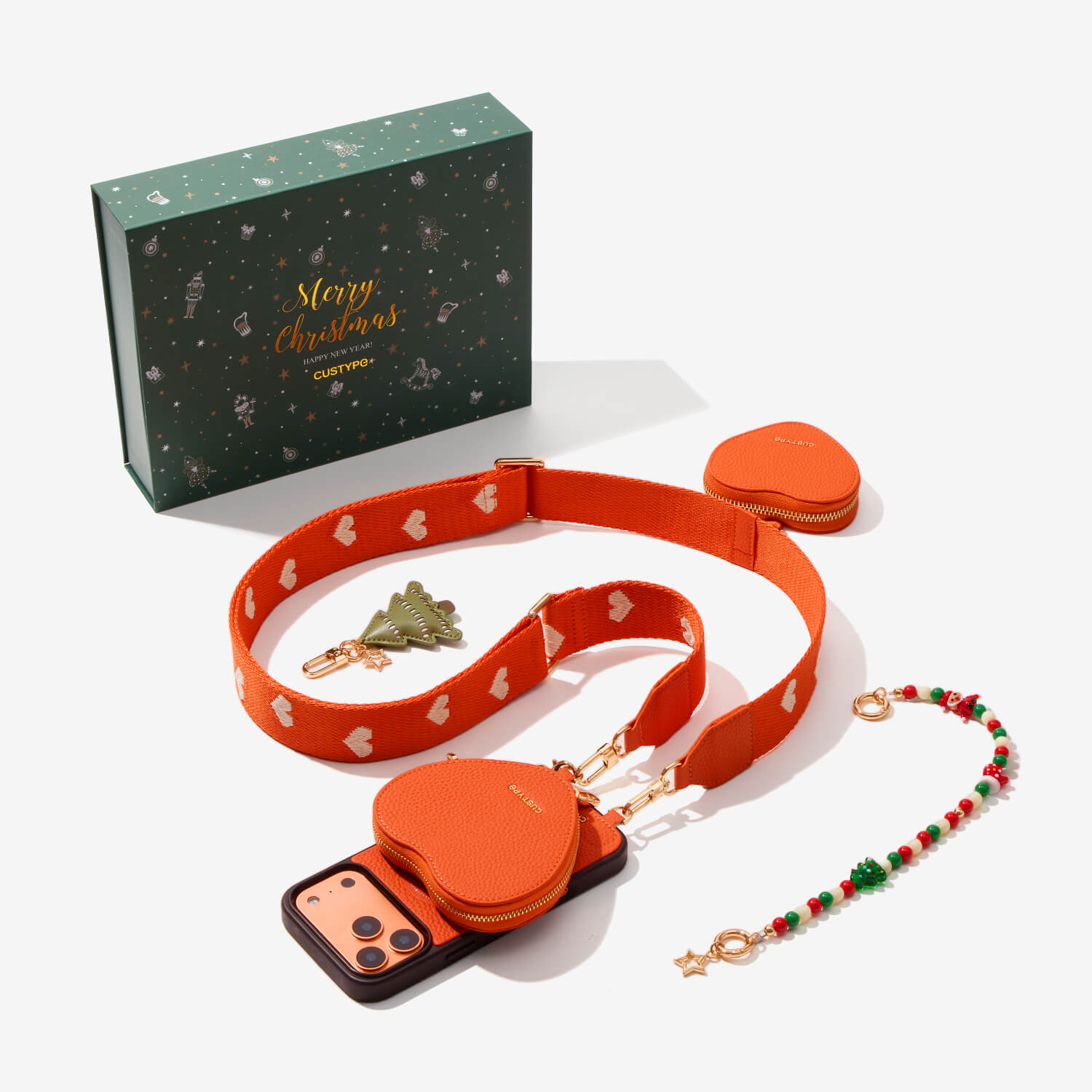 Christmas holiday crossbody phone case
