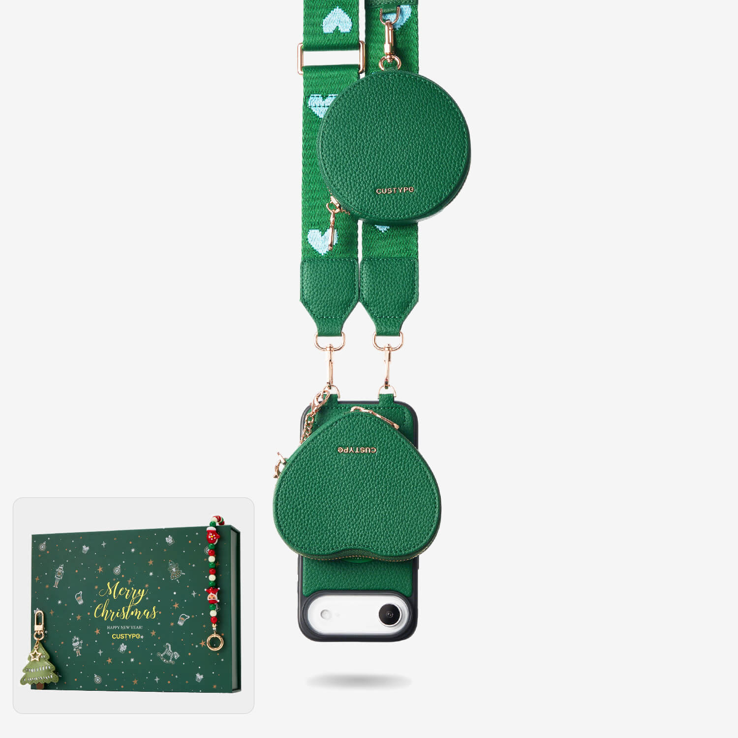 crossbody leather phone case iPhone 17 Pro
