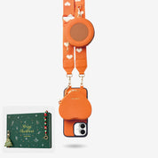 crossbody phone case with heart pouch
 ORANGE