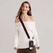 オリジナルデザインセット - ウェビングクロスボディウォレット付き iPhone ケース（スタンド付き）