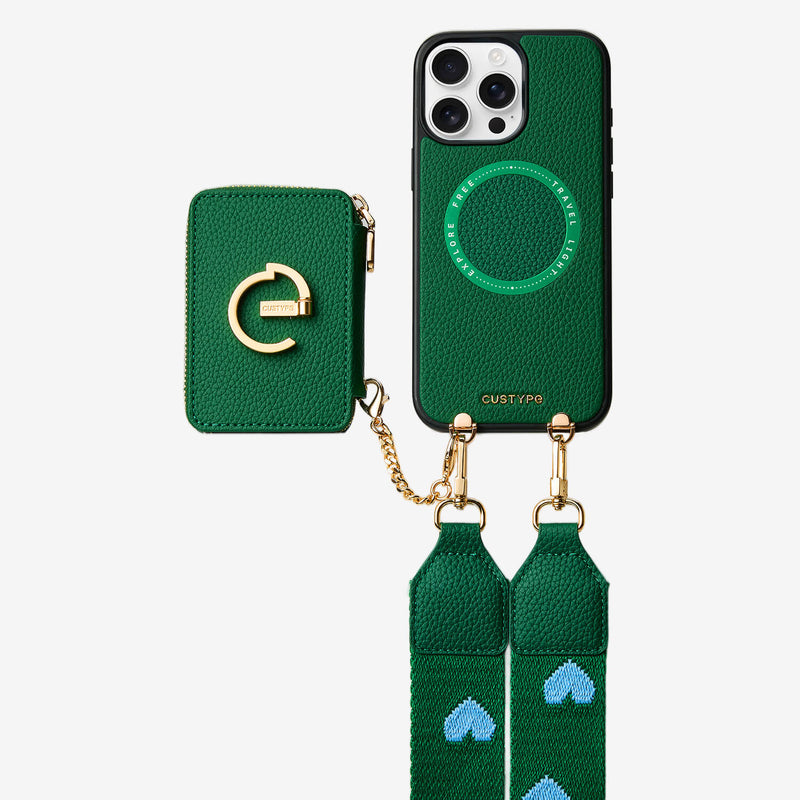 phone case with crossbody strap with wallet