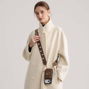 オリジナルデザインセット - ウェビングクロスボディウォレット付き iPhone ケース（スタンド付き）