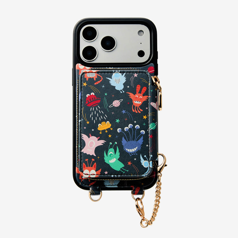 Designer Crossbody Phone Wallet Case with Magnect & Round Pouch – Custype Designer Crossbody Phone Wallet Case with Magnect & Round Pouch – Custype