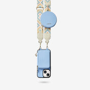 crossbody phone case with card holder Blue

