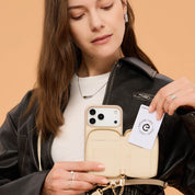 Original Design Set- Detachable Wireless Charging Crossbody Square Stand Wallet Phone Case Round Pouch Set-Mobile Phone Cases-DETACHABLE WALLET & ROUND POUCH