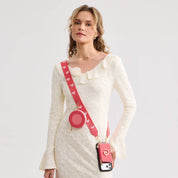 オリジナルデザインセット - マグネット式ウォレット＆ウェビングストラップ付きiPhoneケース