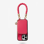Pink phone case with wristlet
