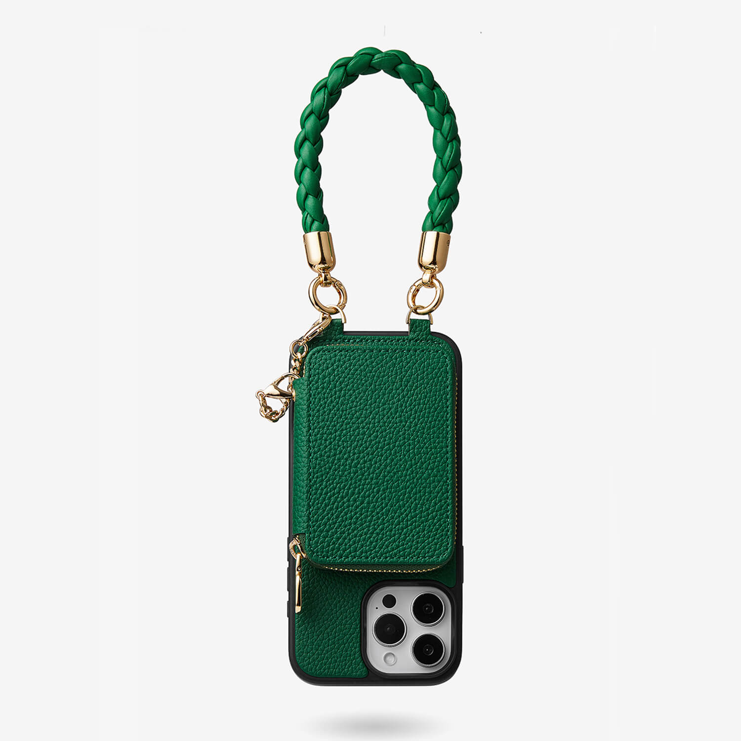 magnetic wallet phone case Green
