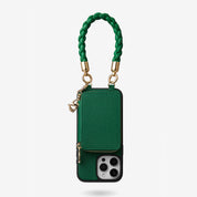 magnetic wallet phone case Green
