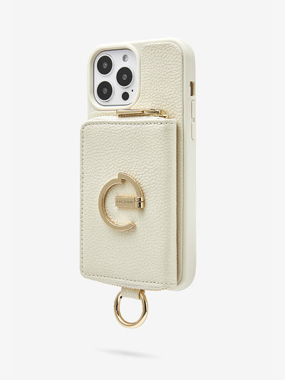 Custype Make Lifestyle-Silk iPhone Wallet Case in beige-5