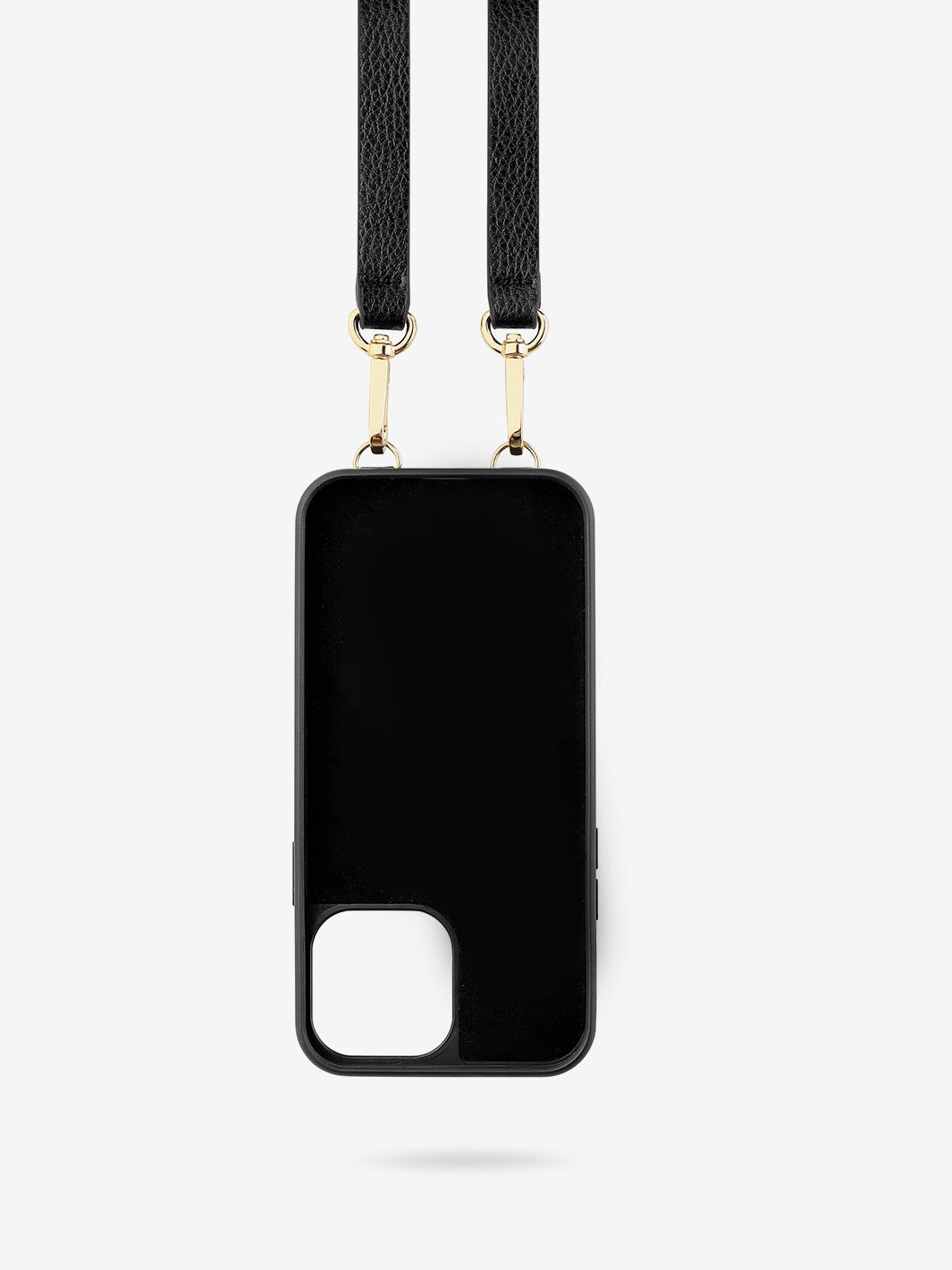 Lychee Crossbody iPhone case in black-5