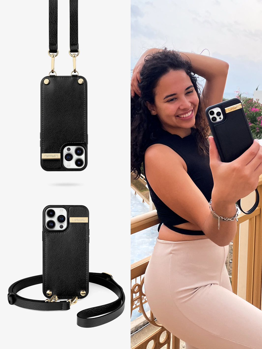 Custype Crossbody phone cases with cardholder & stand