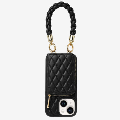 BraidTrend- Rope Style Strap Phone Case in Black