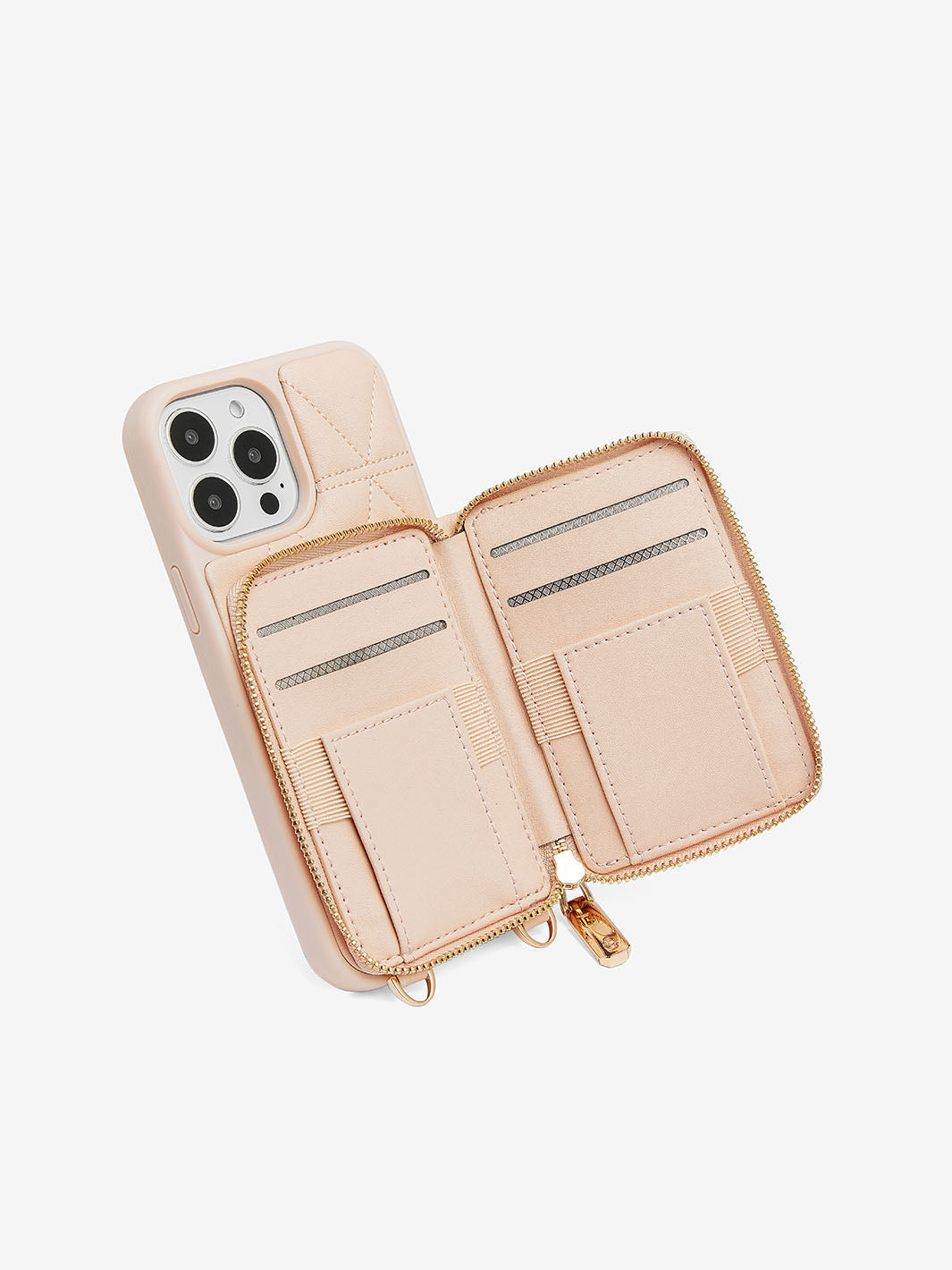 Custype Triangle-Argyle iPhone crossbody case in pink-02