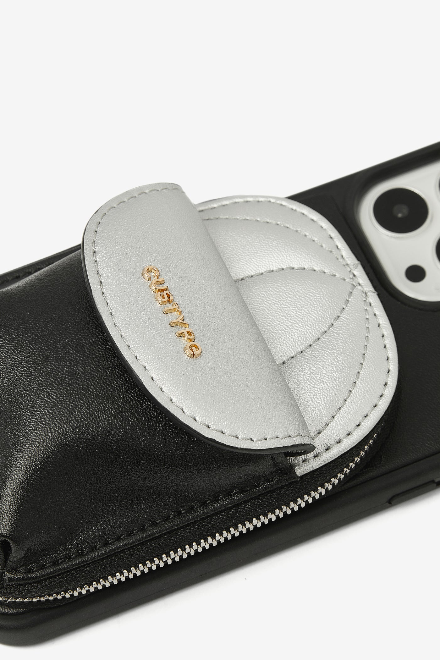 Unique Baseball Cap Phone Case iPhone Crossbody Cover Case Wallet Pouch Black