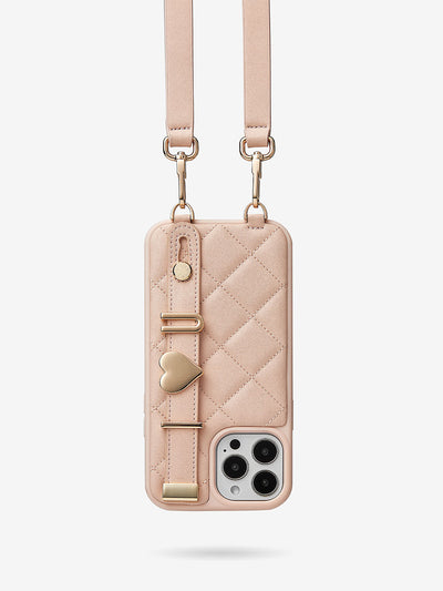 Custype Passion DIY iphone Case with crossbody strap in pink Set -3